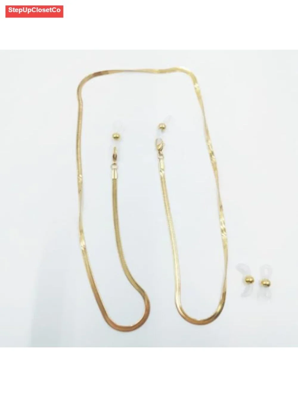 Stainless Steel Eyeglass Chain, 29.9in Glasses Holder, Anti-Slip